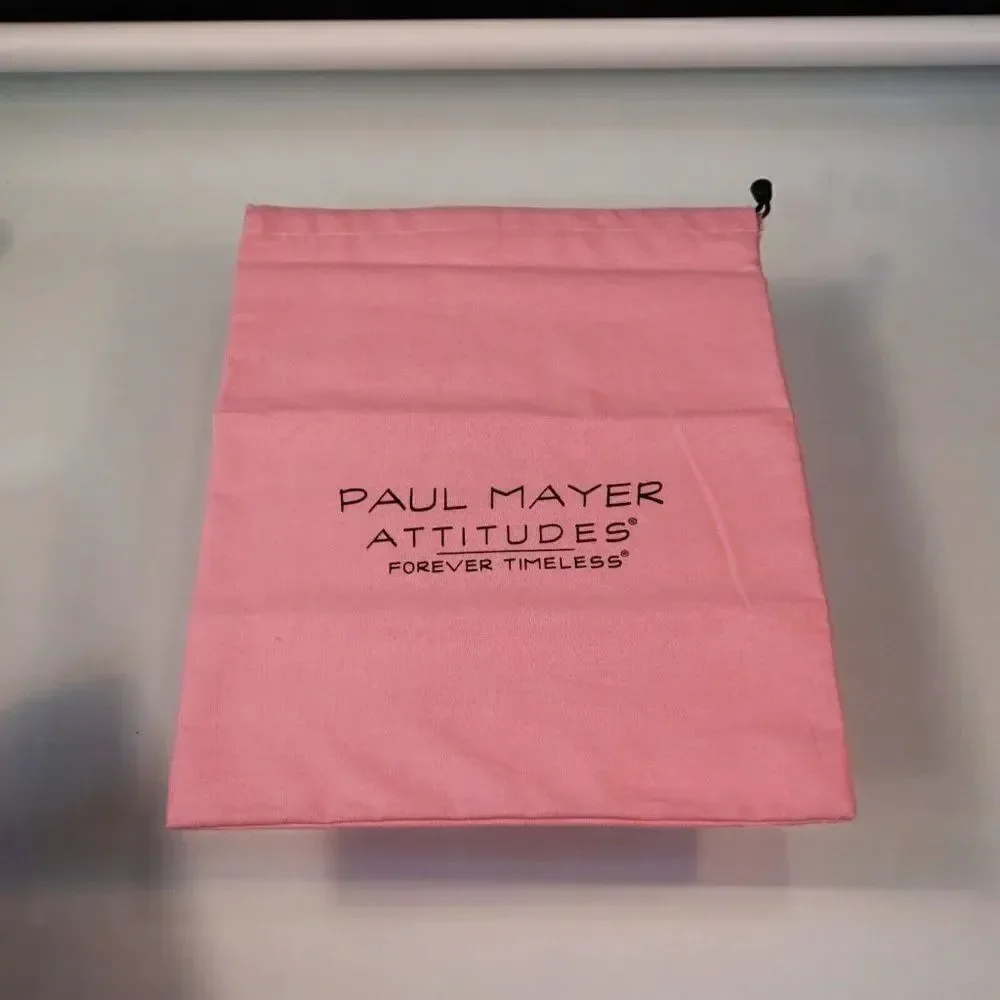 PAUL MAYER ATTITUDES Shoe Dust Bag Pink Drawstring 10